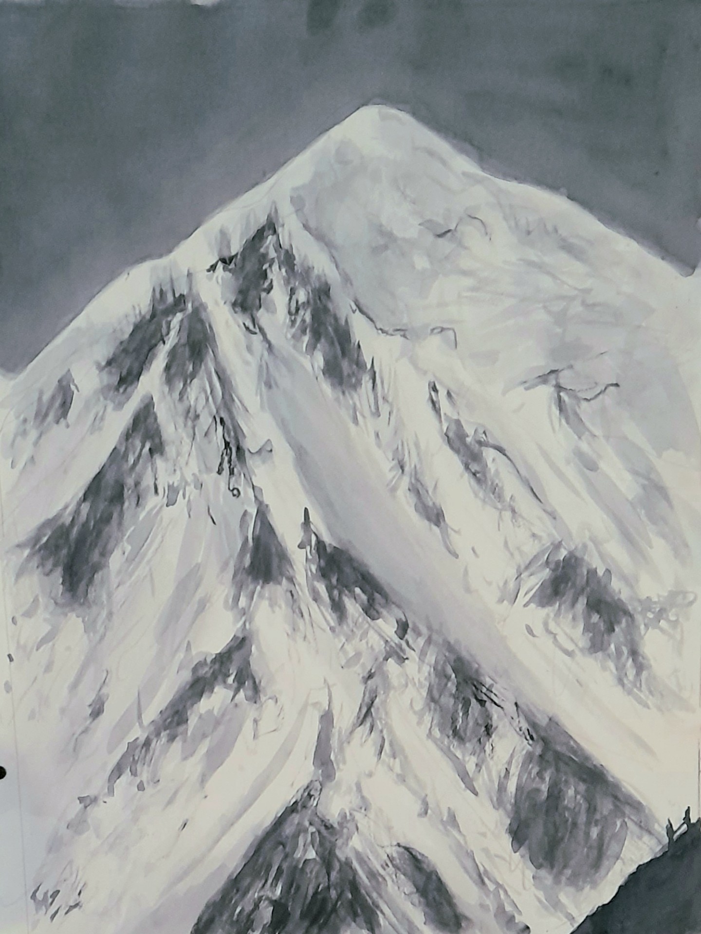 Face ouest du Mont blanc (4810m)