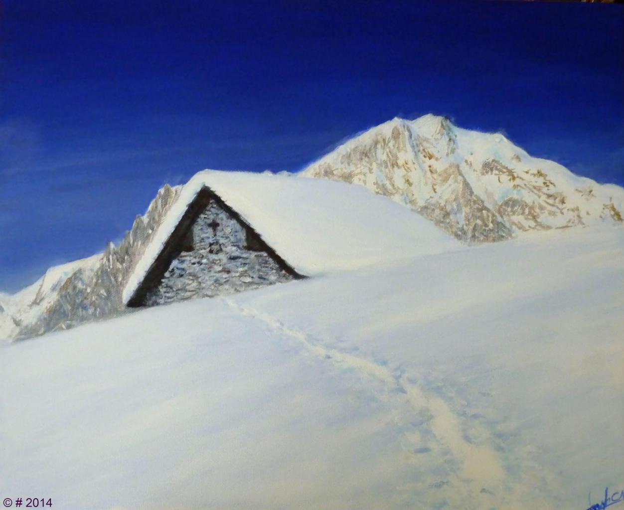 Le Mont Blanc de Courmayeur (4748m) depuis le refuge Bertone