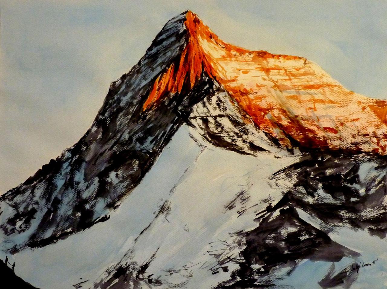 Face ouest du Cervin (4478m)